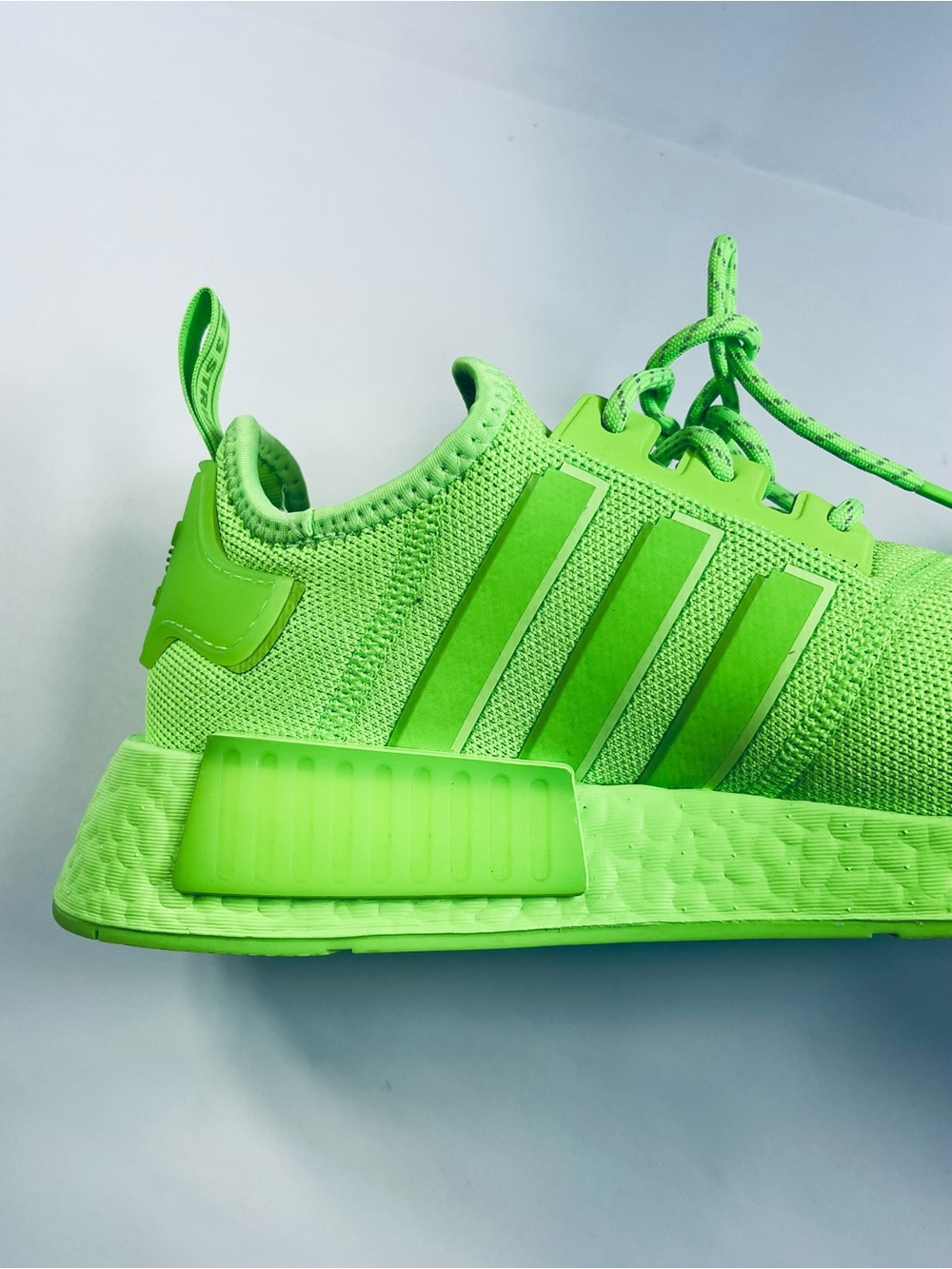 Adidas NMD R 1 Athletic Shoes #IE7277 Solar Neon Green Women’s:9 1/2 Sneakers - Picture 10 of 15